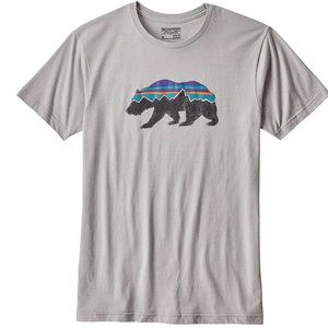 Grey MEN'S FITZ ROY BEAR T-SHIRT